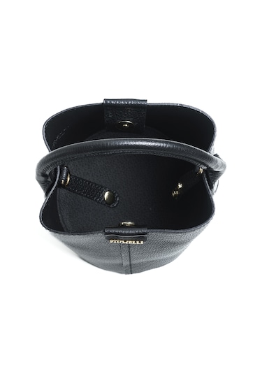 Omuz Çantası Kadın Loana S Piumelli Milano Bag D28 Black Siyah