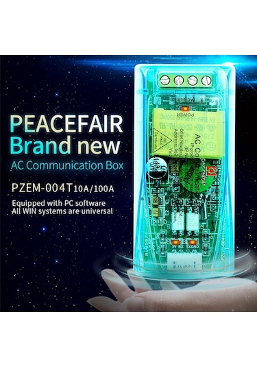 Peacefair Pzem-004t 3.0 Sürüm Ttl Modbus-rtu Gerilim Akım Frekans Güç Faktörü Enerji Güç Ölçer Ac Tek Fazlı 100a Ampermetre