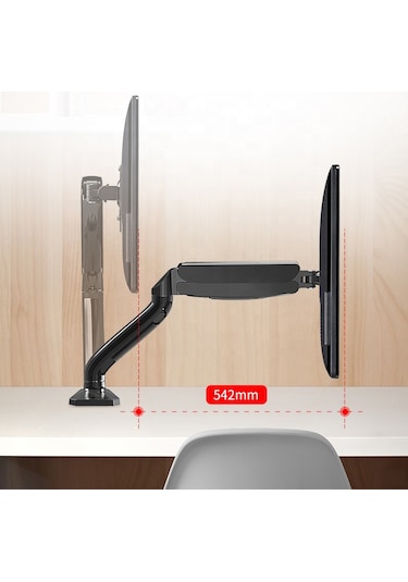 Kaloc Ds90 17"-32" Amortisörlü Monitör Masa Tutucu Kol Stand