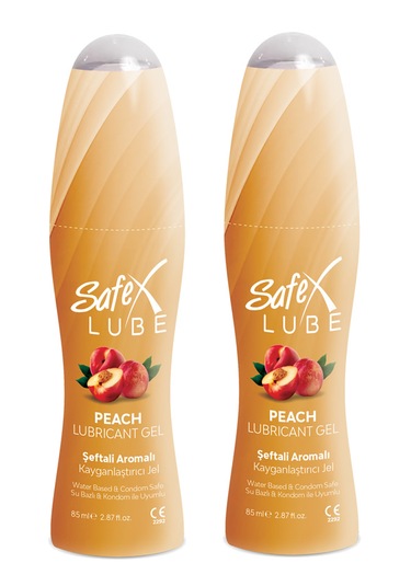 Safex Lube Kayganlaştırıcı Jel Şeftali 2 x 85 ML