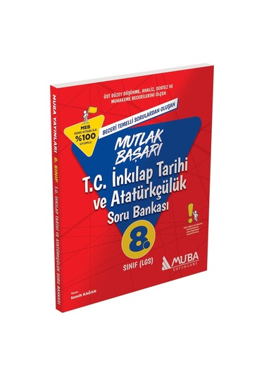 8.Sınıf LGS Mutlak Başarı T.C. İnkılap Tarihi ve Atatürkçülük Soru Bankası -  Muba Yayınları