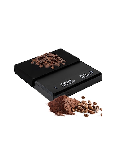 Zamanlayıcılı Mini Kahve Terazisi, 2kg/0,1g Doğru 3 Siyah Diğer