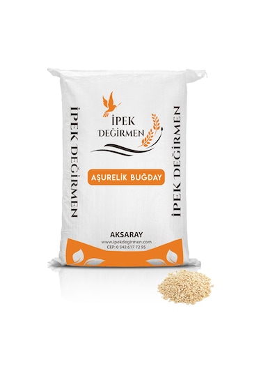 İpek Değirmen Aşurelik Buğday Yarması Dövme Beyaz Buğday Aşlık 3 KG