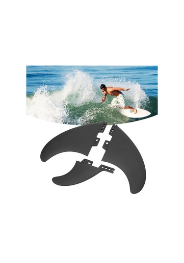 Ximistore9 Sup Ve Sörf Tahtası İçin 3'lü Pvc Kanat Seti - Sağ Orta Sol Konfigürasyon, Dayanıklı Ve Stabil Sürüş