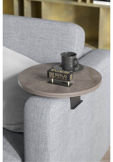 Zigon Sehpa Yan Sehpa Ayarlanabilir Tepsi Dekoratif Modern Tepsi Koltuk Sehpası Gordion Gordion