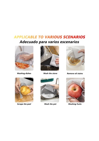 Sihirli Temizlik Bezi Çok Amaçlı Tel Mucize Temizlik Bezi Diğer