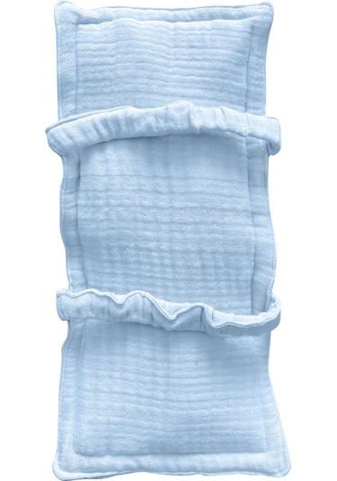 Pamuk Muslin Bebek Emzirme Yastığı Ter Emici Kol Yastığı Mavi