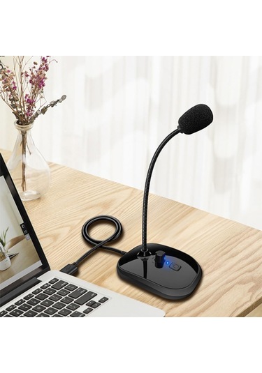 Usb Tel Ayarlanabilir Mikrofon Goopeneck Mic Konferans Kondens Mikrofonu Pc Bilgisayar Canlı Akışı İçin Mikrofon