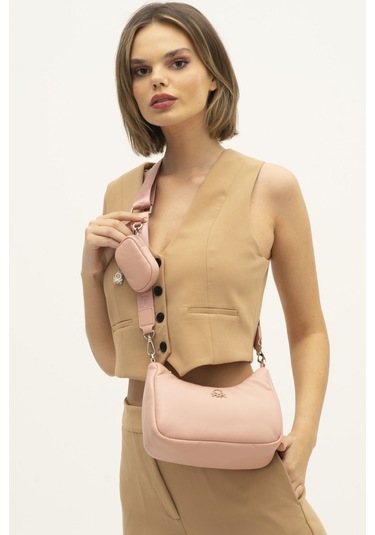 Benetton Bnt 1271 Çapraz Çanta Std / Pembe Pembe