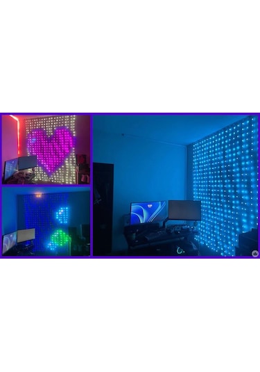 Akıllı Perde Led - Akıllı Işık Deneyimi - Sınırsız Renk Seçeneği - Neon Led Perde Çok Renkli