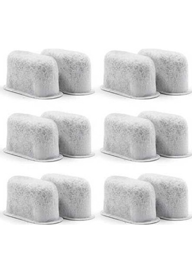 Pazly Kahve Filtresi Uyumlu 12'li Paket Beyaz Kahve Yedek Filtre Beyaz