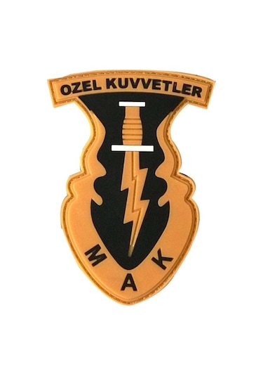 Single Sword 3d Silikon Mak Özel Kuvvetler Arması Patch 001