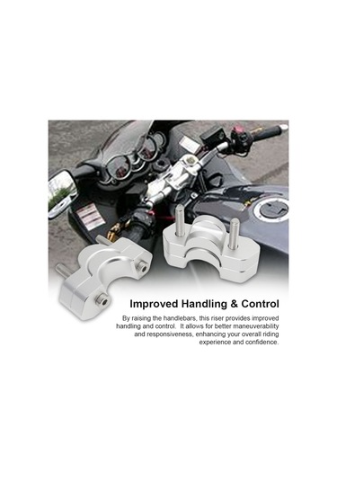 Hallow-motosiklet Gidonu Yükseltici 2 Adet Alüminyum Alaşımlı Lmk00310