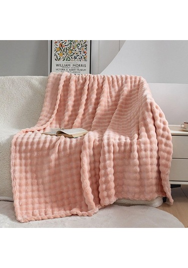 70x100cm Tek Katlı Flanel Battaniye Basit Kalınlaştırılmış Kanepe Örtüsü Yeni Yatak Örtüsü Şarap Kırmızısı