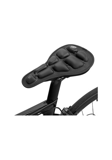 Neevoyu Dağ Bisikleti Hava Yastığı, Darbe Emici, Tpu + Sponge Materyal, Uçurumsuz Kumaş, Uzun Sürüşlerde Konfor, Araç Koltuk Kılıfı Siyah