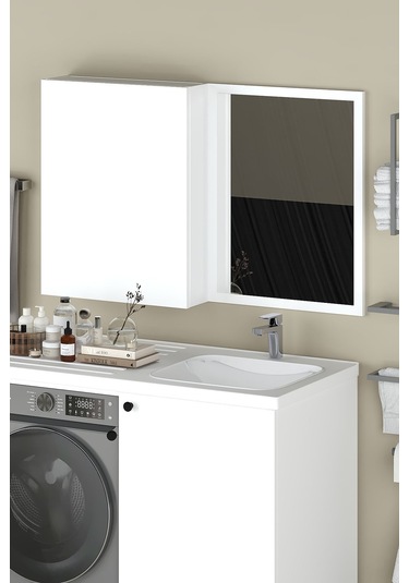 Sany Aynalı Banyo Dolabı, Banyo Üst Dolabı Beyaz