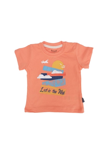 Bebelop Baskılı Geometrik Desenli T-shirt 2'li Set 001