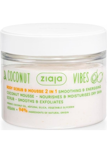 Ziaja 2'si 1 Arada Hindistan Cevizi Vibes Vücut Scrub 270 ML