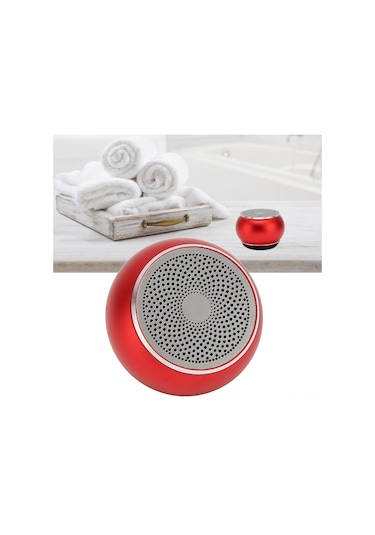 Tenfowee Alüminyum Mini Bluetooth Hoparlör, Ip67 Su Geçirmez, 5.0 Teknoloji, El İle Arama, 30 Fiş Mesafe, 2-3 Saat Süre, Şov, Araba, Bisiklet İçin Kırmızı