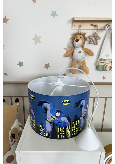 Batman Çocuk Odası Sarkıt Avize Lacivert