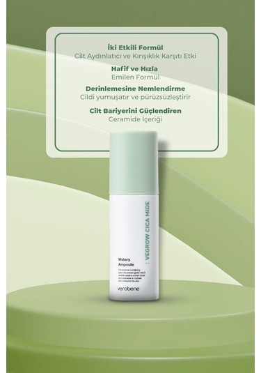 Verobene Wegrow Cica Mide Watery Kore Yeşil Çay Özü Ampul 50 ML
