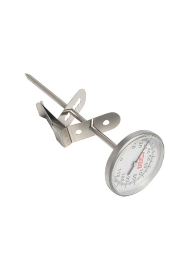 Fortunelane Altın Büyük Diskli El Çekim Termometresi - Hızlı Ölçüm, Büyük Ekran, Süt Köpüğü Ve Kahve Isısı Kontrolü