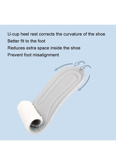 Sones 1 Çift Yüksek Elastikiyetli Koku Önleyici Nefes Alabilir Ter Emici Şok Emici Tabanlık, Beden: 39-40 Gri
