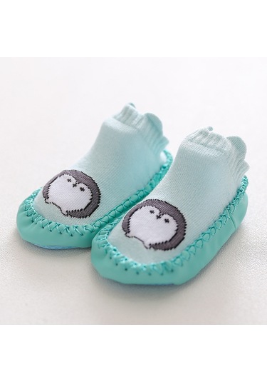 Uıowoo Bebek Yer Çorapları-kaymaz Yumuşak Tabanlı, 0 Pamuk, Sevimli Hayat Desenli - İlk Adım Ve Ev İçim Kullanım İçin Pd001 - Yeşil