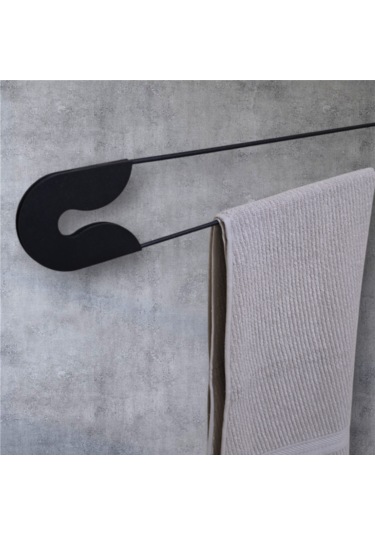 Çengel Askı Mutfak Banyo Antre Askılığı Siyah