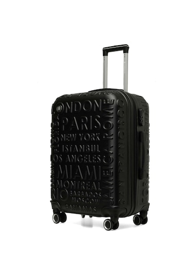 Lumberjack Lugano -b Abs 5pr Siyah Unisex Büyük Boy Valiz Siyah