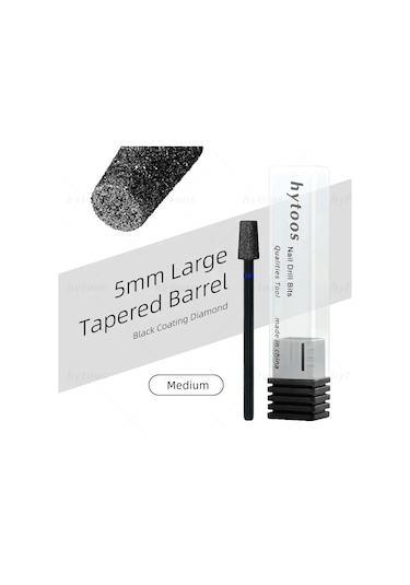 Hytoos Pro Siyah Elmas Tırnak Matkap Uçları Rus Tırnak Eti Ucu Tırnak Matkap Ölü Cilt Tırnak Eti Temizleyici Çivi Ön Tedavi Araçları Violet