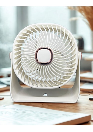 Zb112 Taşınabilir Masaüstü Beyaz Usb Fan