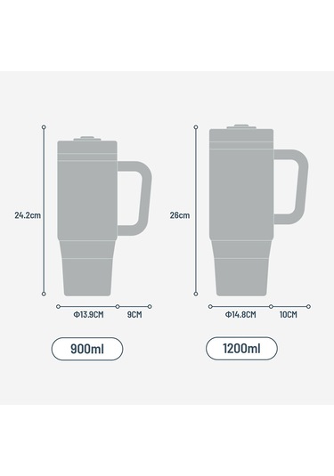 Tyeso Qq Termos Sızdırmaz Pipetli Çift Duvarlı Vakumlu 900ml TS-8866KH