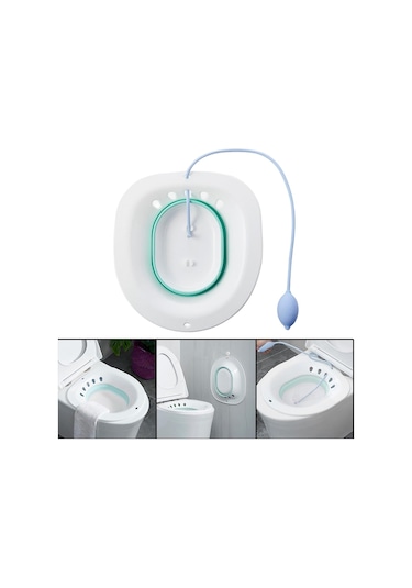 Suntek Magideal Sitz Banyo Yıkama Kalça Lavabo Katlanır Yeşilflusher