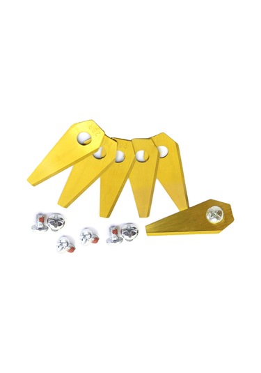 Bosch Indego Robotik Çim Biçme Makinesi İçin 18 Parça Paslanmaz Çelik Bıçak + 18 Parça Vida Yedek Parça Diğer