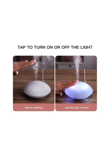 Novahub Beyaz Mini Kabuk Dizaynı Ultrasonik Aroma Difüzör, 80ml, 2.4mhz, Usb Pratik, 7/8 Oz, Kullanıcı İyi