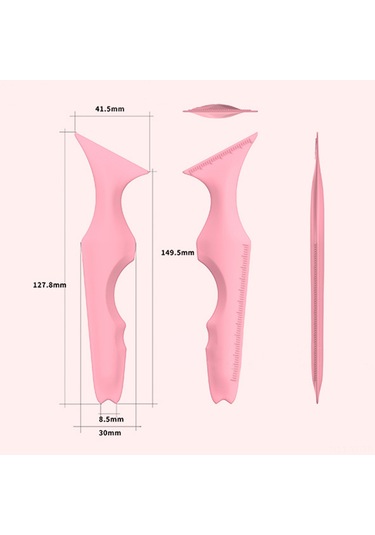 Yifomall 5 Li Silikon Göz Kalıbı Seti Kanatlı Eyeliner, Kaş Ve Göz Farı İçin Pratik Makyaj Aracı, Yeniden Kullanılabilir