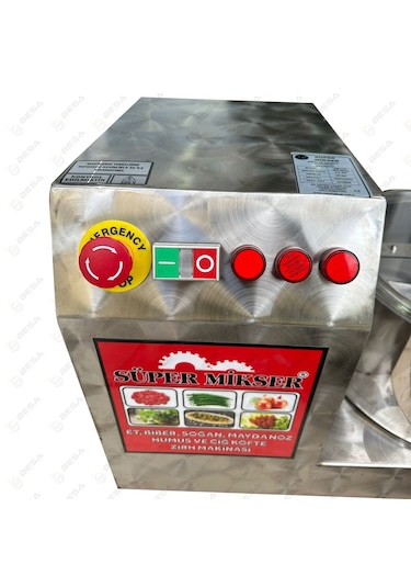 Besa Süper Mikser Et Çekme Ve Çiğ Köfte Zırh Makinesi Gümüş