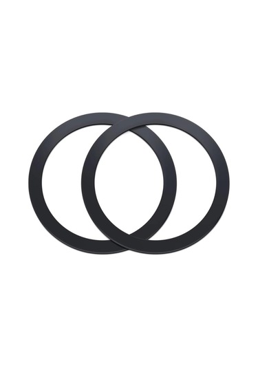 Polham 0.4mm 2 Adet Set Ultra İnce Yapışkanlı Mıknatıslı Metal Halka, 3m Hafif Tüm Telefonlara Uyumlu