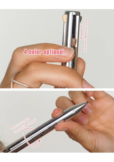 Yifomall 4 Ü 1 Arada Suya Dayanıklı Kaş Kalemi, Doğal Kaşlar İçin Kontür Ve Vurgulama Aracı, Makyaj Malzemesi