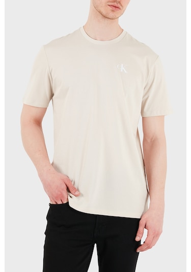 Calvin Klein Erkek T Shirt Lv14rf852g 2jx Bej