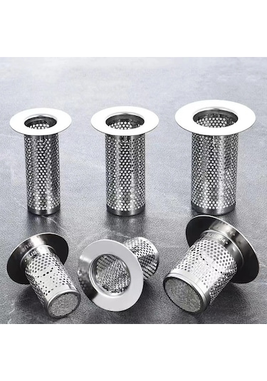 Paslanmaz Çelik Yer Sifonu Filtresi Saç Catcher Duş Lavabo Çelik