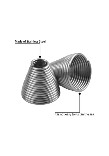 MSO Olta Balıkçılık Paslanmaz Çelik Kurşun Takılma Önleme Spiral