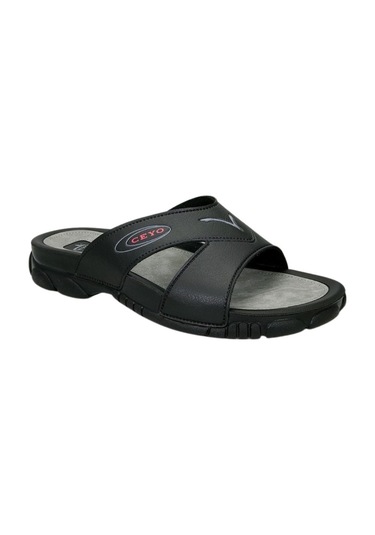 Ceyo 3200-1 Siyah Erkek Anatomik Terlik 4098 Renkli Çok Renkli