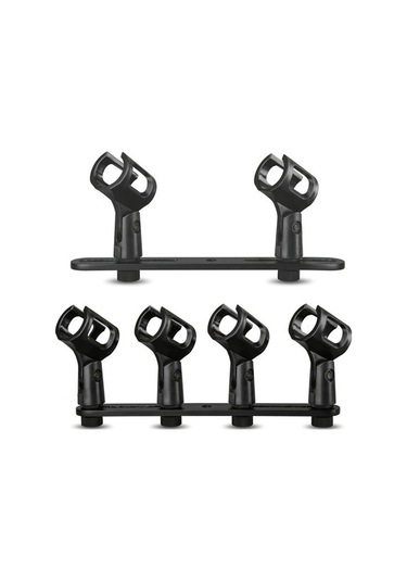 Wondernest A16 Çift Başlı Mikrofon Klipsi, Alüminyum Direk Mikrofon Aksesuarları