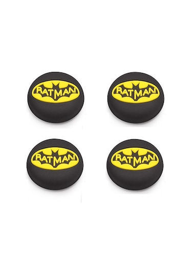 Cafele PS4 - PS5 - Xbox One X/S - Series X - Series S Analog Koruyucu Silikon Pad Siyah Batman