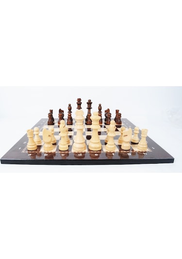 Lüks Ahşap Satranç Takımı Ahşap Figür