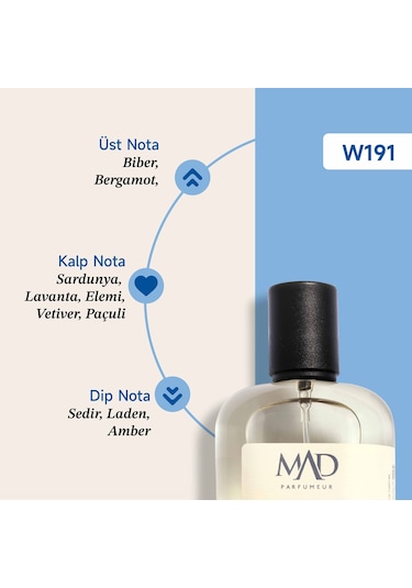 Mad W191 Selective Erkek Parfüm EDP 50 ML