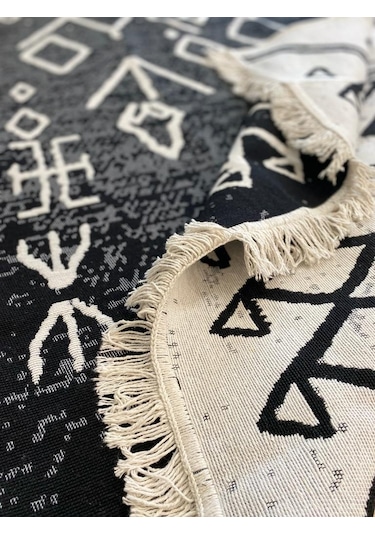 Kilim Çift Taraflı Pamuk Dokuma İskandinav Kilim