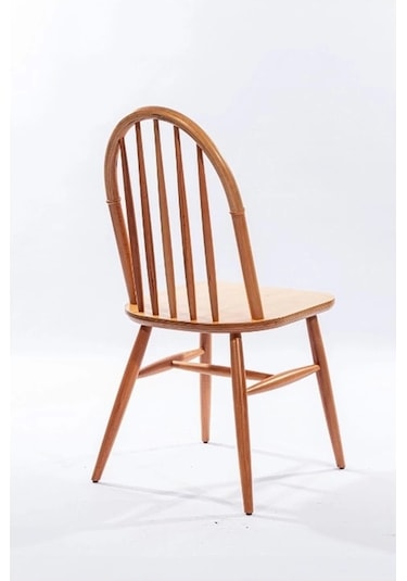 Ahşap Natural El Yapımı Bella Sandalye 2 Adet